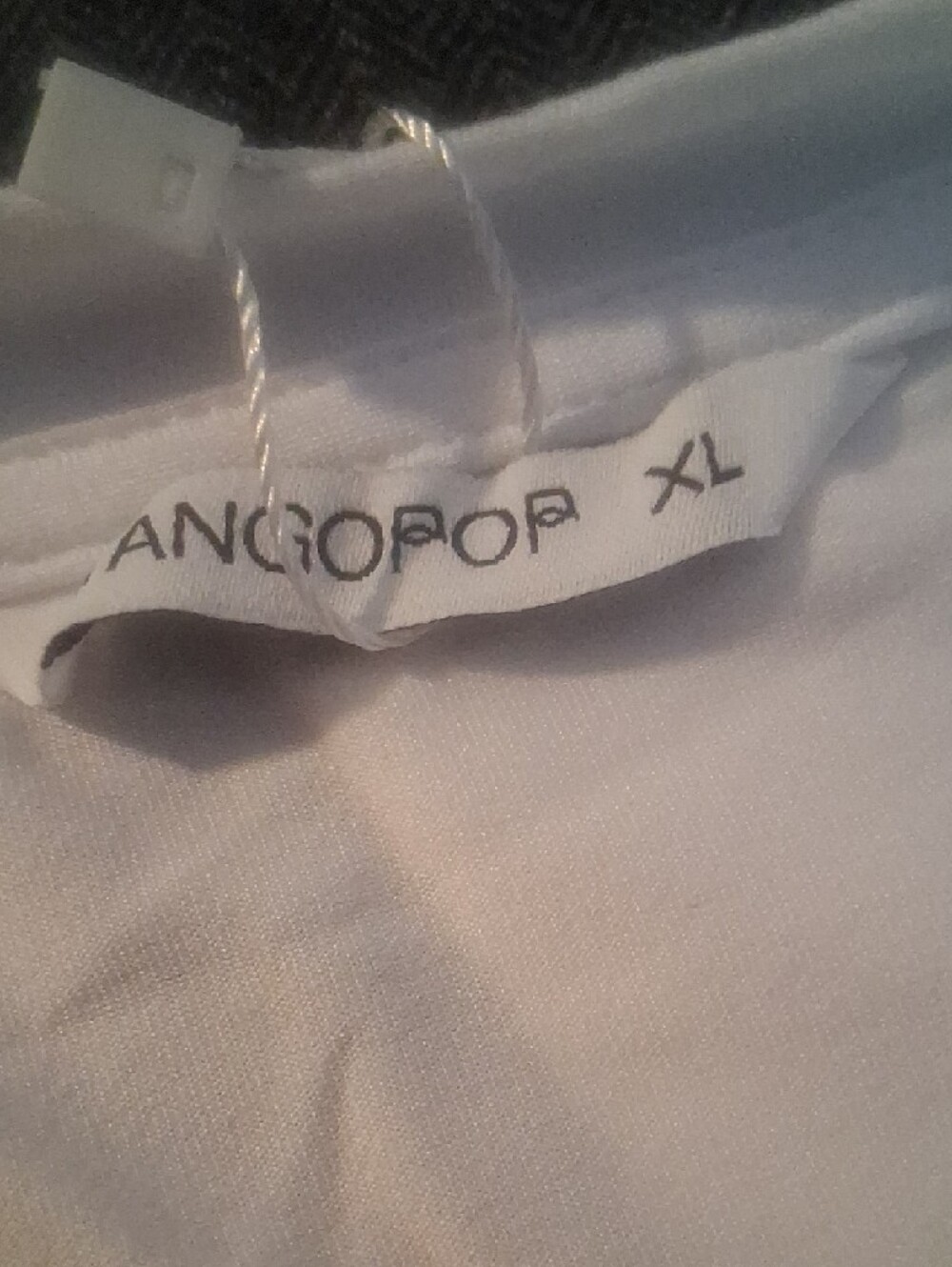 MANGOPOP White Long Sleeve Crew Neck Bodysuit XL - Picture 4 of 9